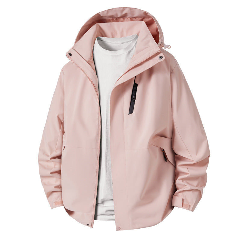 Herren technische Übergangsjacke mit verstellbarem Kapuzenrand Aliams