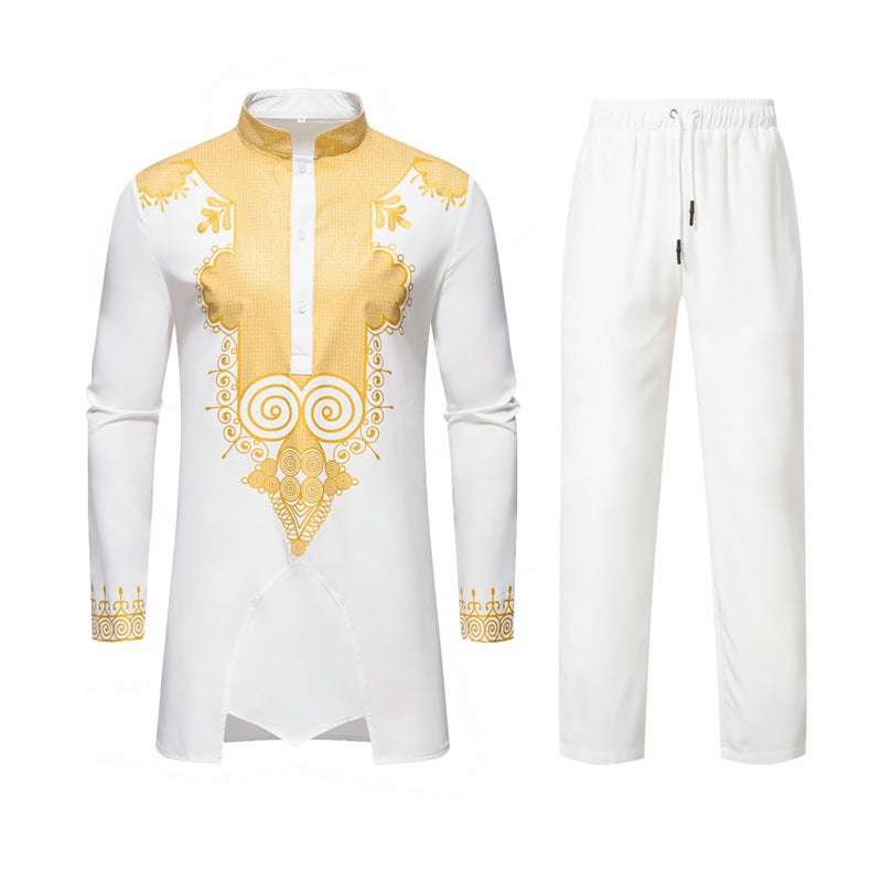 Herren elegantes Kombi-Outfit mit dekorativen Verzierungen Aliams