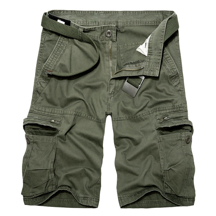 Herren Cargo-Shorts mit multifunktionalen Taschen und verstellbarem Gürtel Aliams
