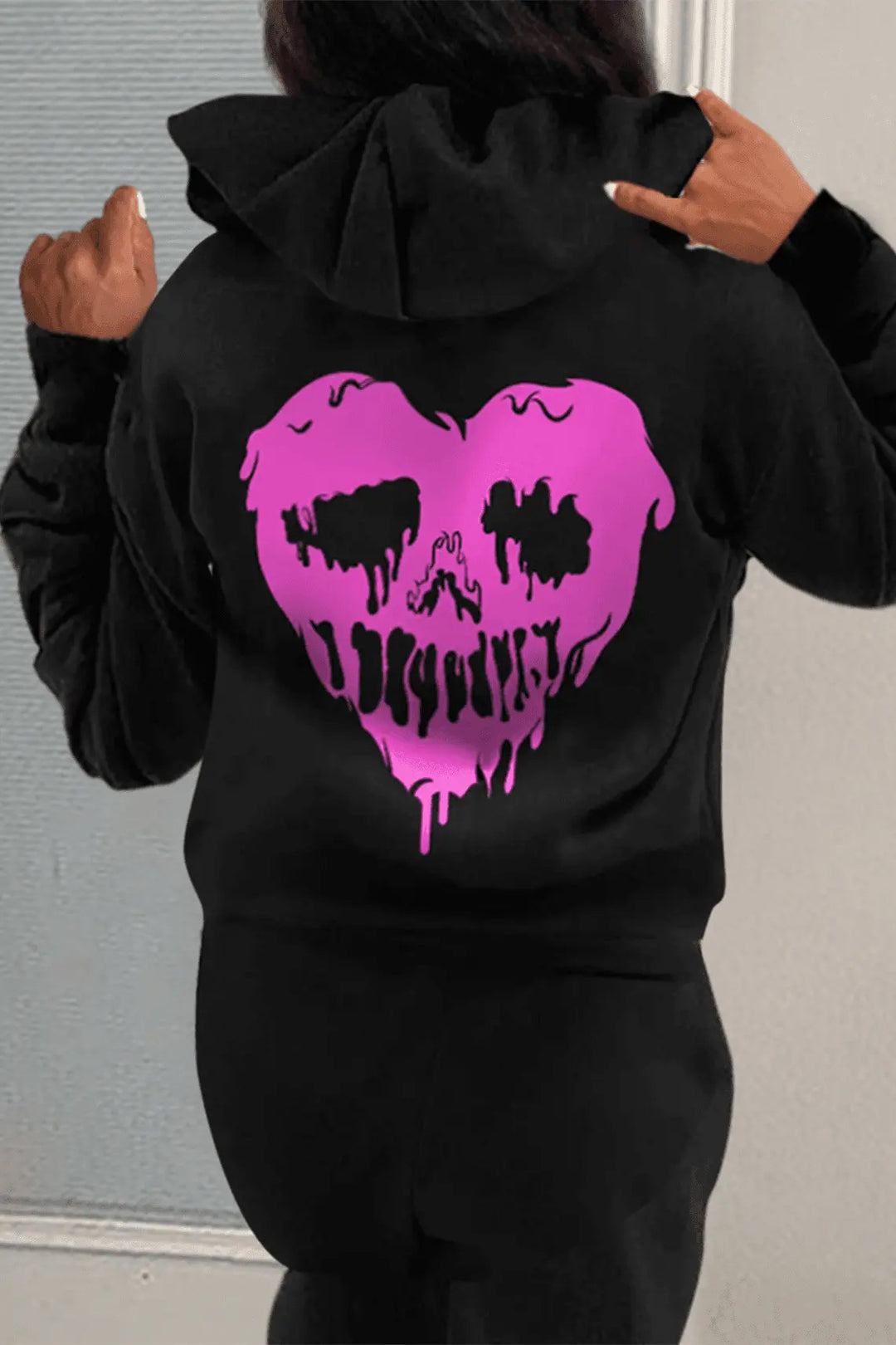 Herren Kapuzenpullover mit einzigartigem Totenkopfdesign Aliams