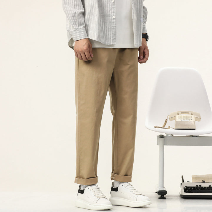 Herren bequeme Freizeithose mit elastischem Bund und praktischen Taschen Aliams