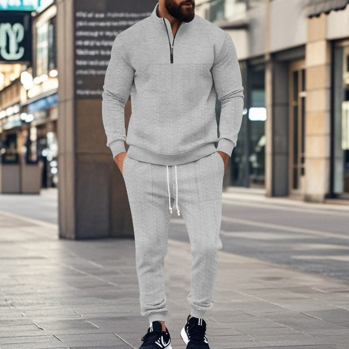 Herren Sportliches Freizeit-Set aus atmungsaktivem Material mit strukturiertem Design Aliams