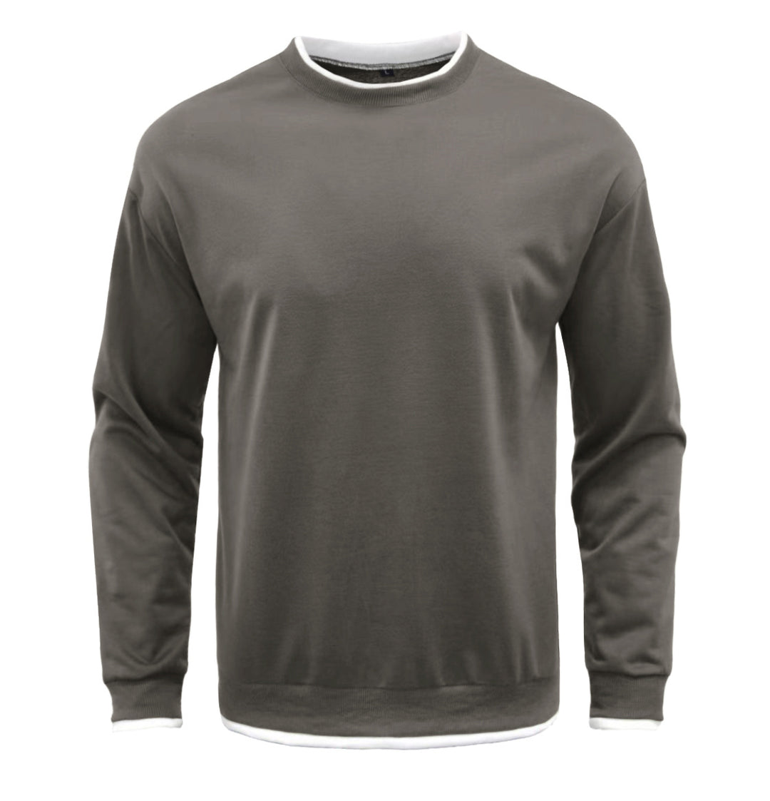 Herren Komfortabler Langarm-Sweater Aliams