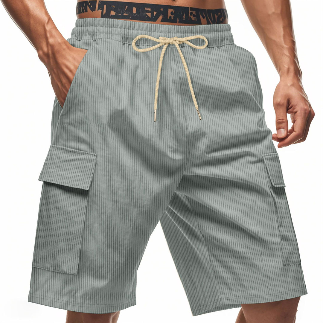 Herren Cargo-Shorts im modernen Streifen-Design mit praktischen Taschen Aliams