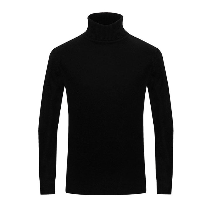 Herren Eleganter Rollkragenpullover aus feiner Wolle Aliams