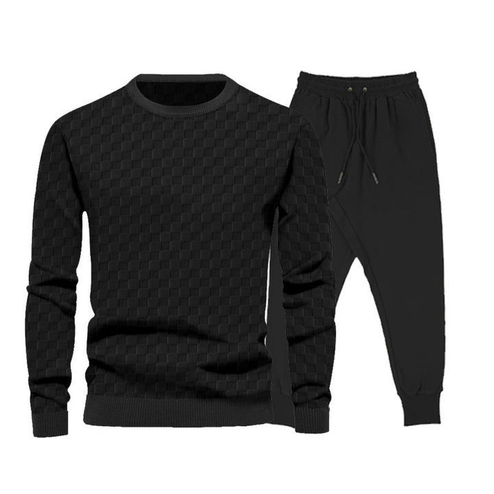 Herren Sportliches Komplettset mit strukturiertem Pullover und Jogginghose Aliams