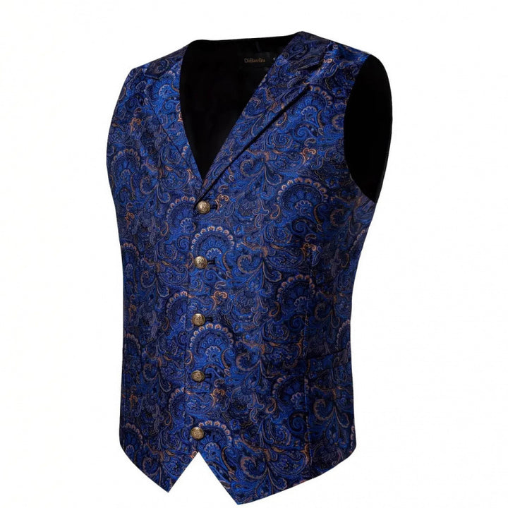Herren Elegante Weste mit aufwendigem Paisley-Muster Aliams