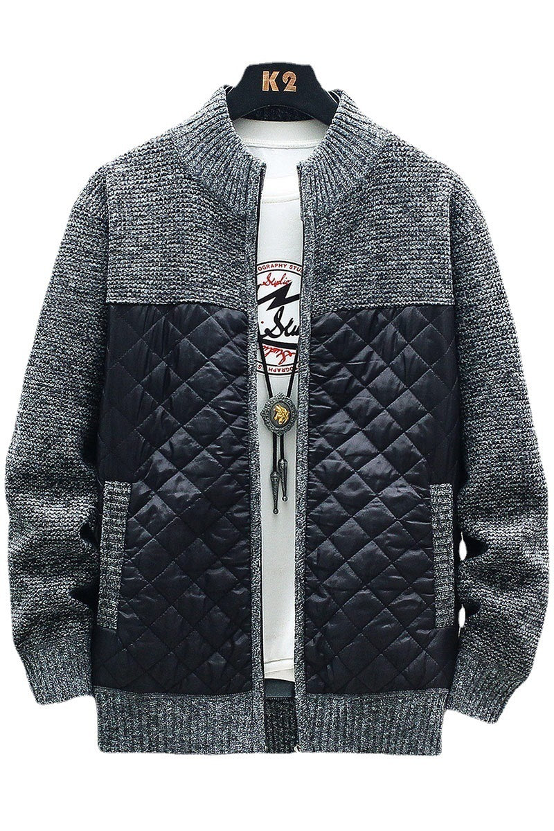 Herren gesteppte Freizeitjacke mit strukturiertem Obermaterial Aliams