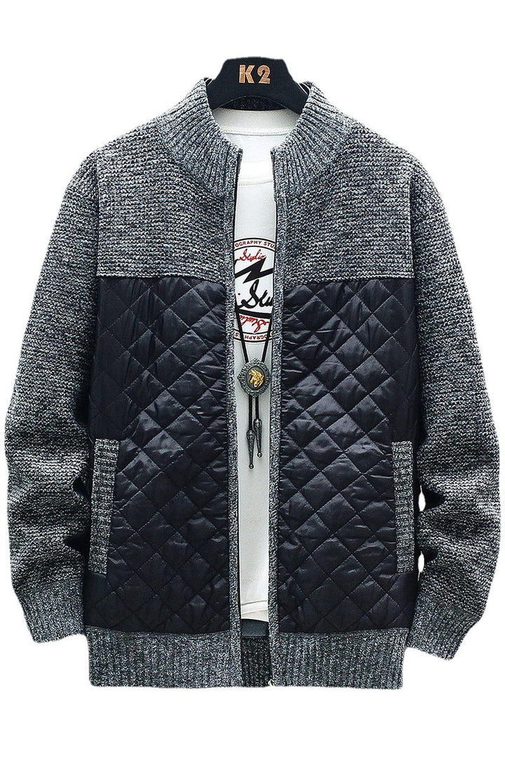 Herren gesteppte Freizeitjacke mit strukturiertem Obermaterial Aliams