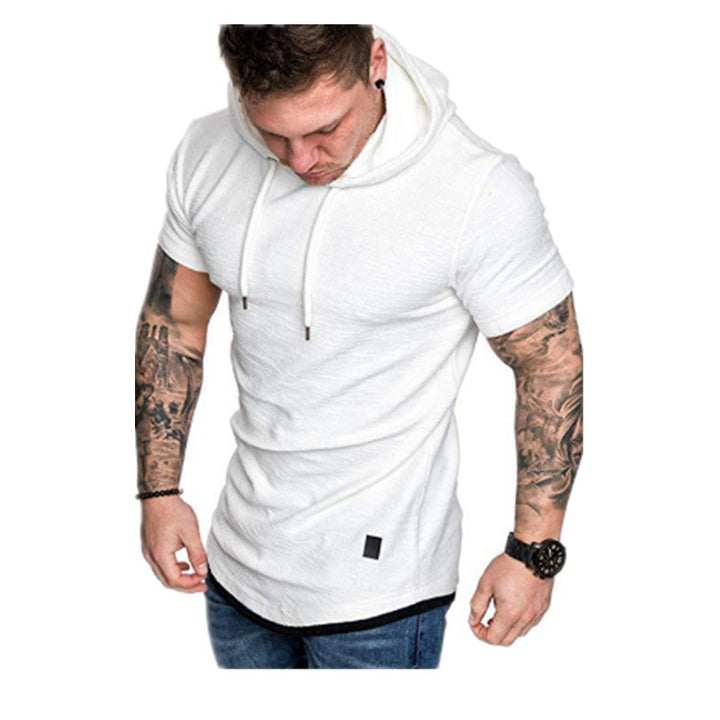 Herren Hoodie mit modischem Kurzarm und lässigem Schnitt Aliams