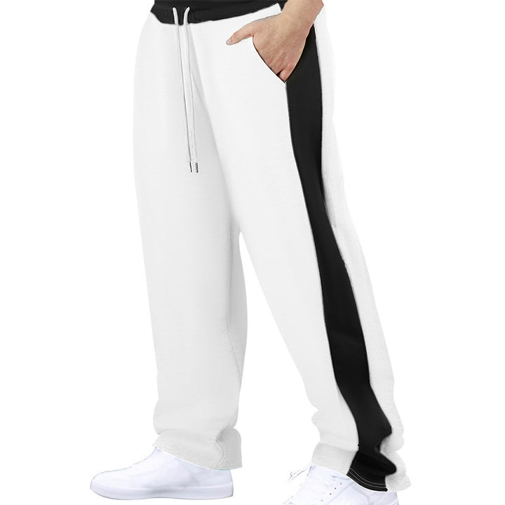 Herren Sportliche Relaxed Fit Jogginghose mit elastischem Bund und seitlichen Taschen Aliams