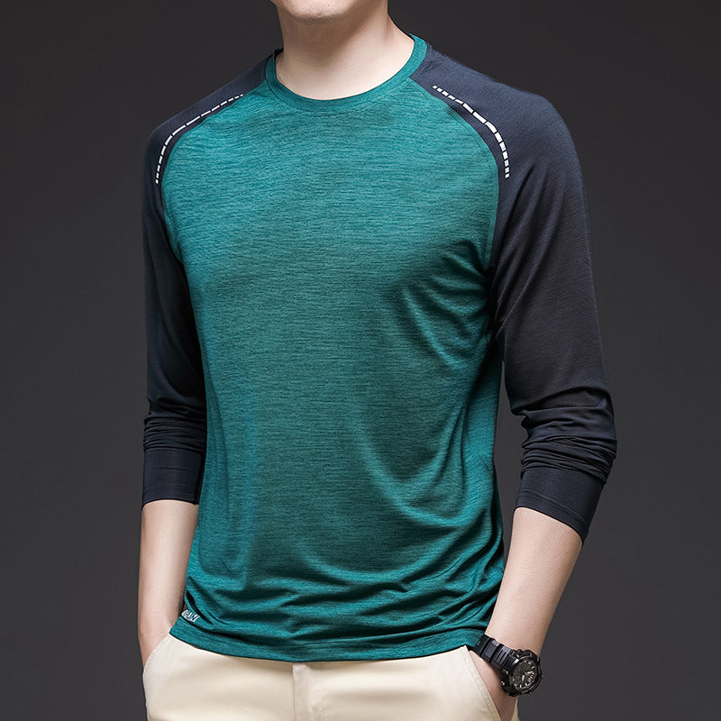 Herren Sportliches Langarm-T-Shirt mit ergonomischem Schnitt Aliams