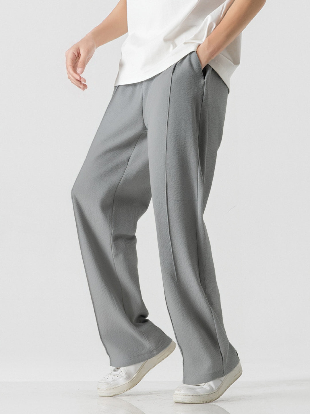 Herren Elegante, weite Freizeithose aus atmungsaktivem Gewebe Aliams