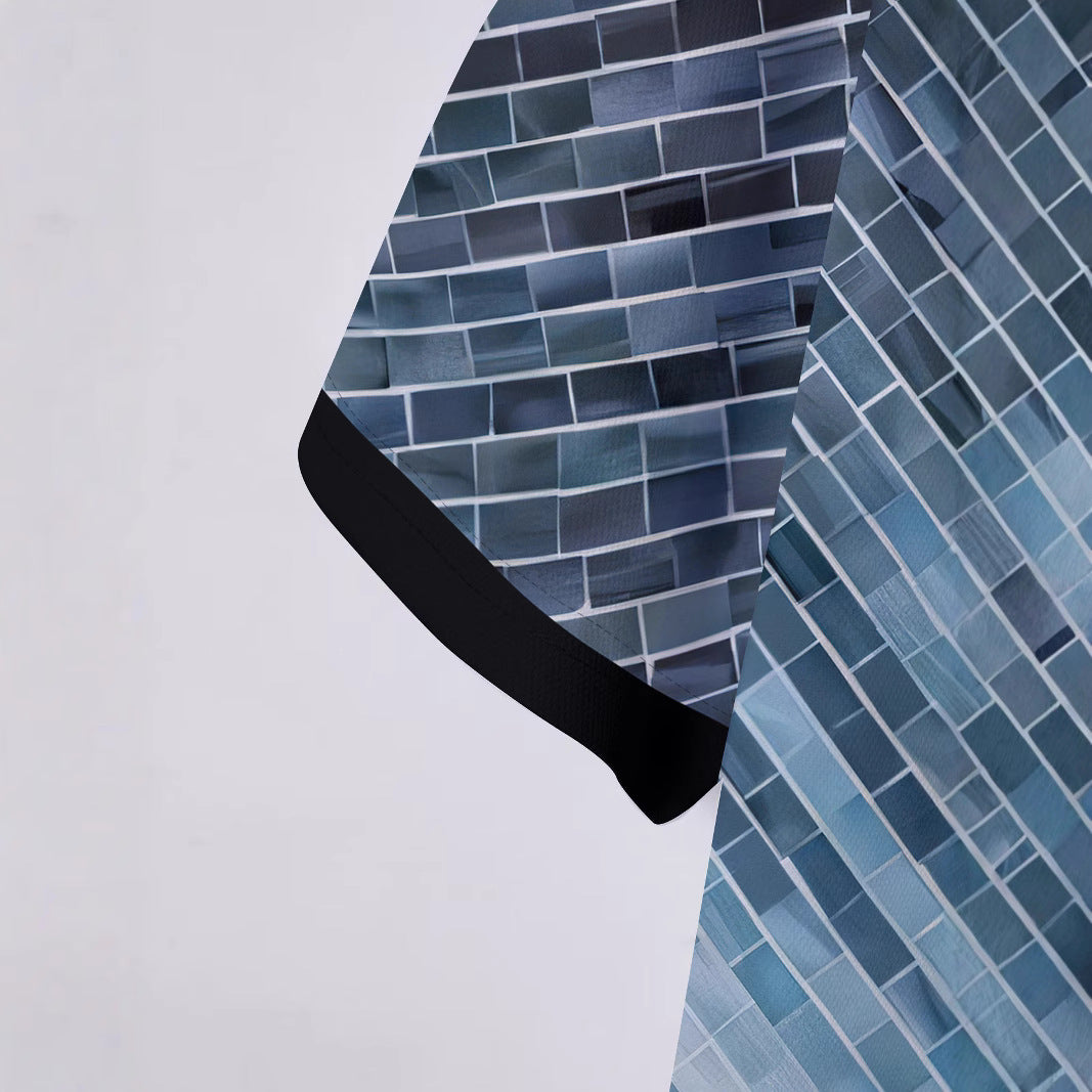 Herren Kurzarm Poloshirt mit exklusivem grafischem Design Aliams