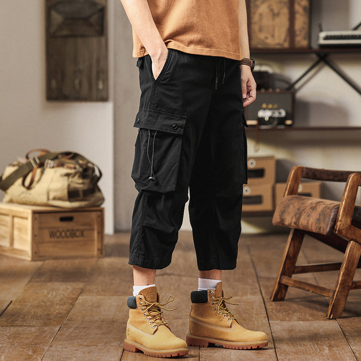 Herren Cargo-Hose mit multifunktionalen Taschen und elastischem Bund Aliams 1758210203