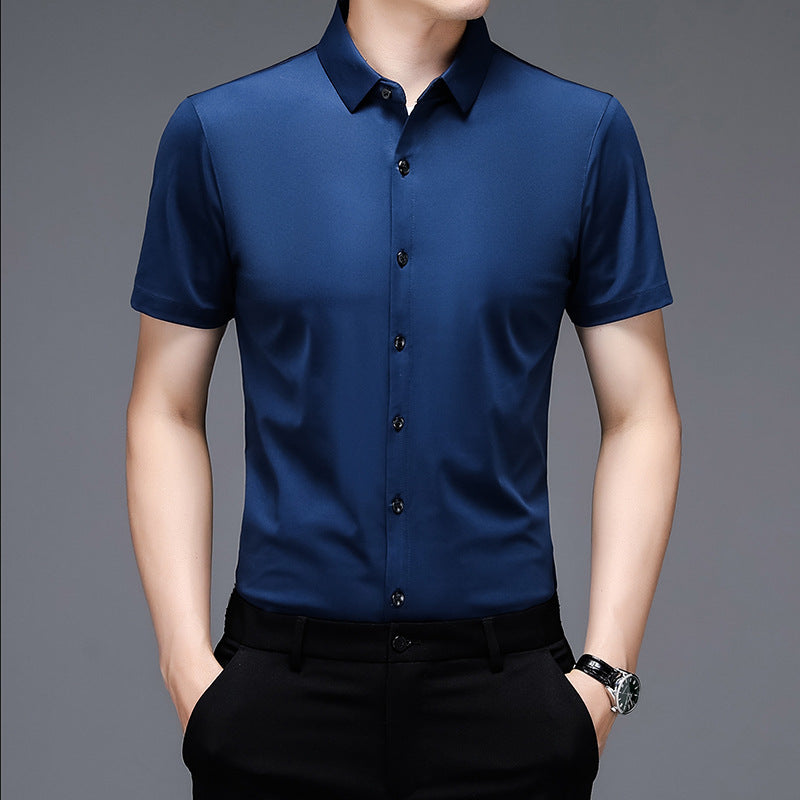 Herren Premium Kurzarmhemd mit atmungsaktiver Mikrostruktur Aliams