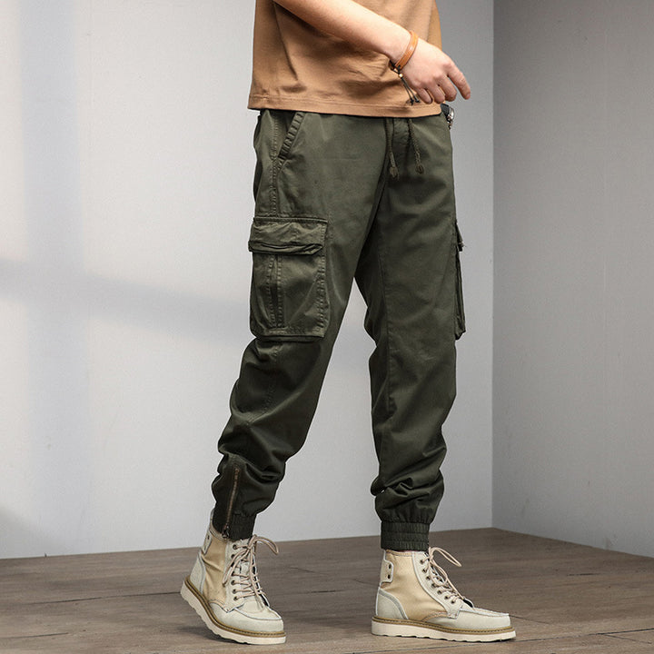 Herren Cargo-Hose mit elastischem Bund und multifunktionalen Taschen Aliams 1758210500