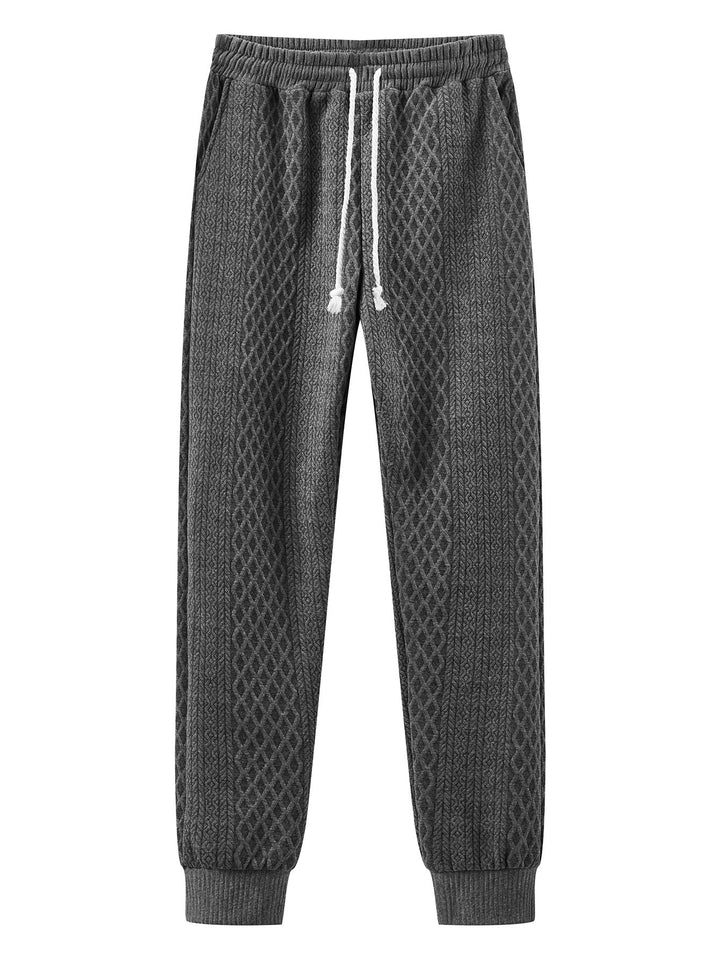 Herren Komfortable Strick-Jogginghose mit modernem Design und elastischem Bund Aliams