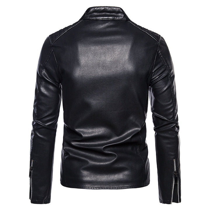 Herren stylische Bikerjacke mit modernen Nahtdetails Aliams