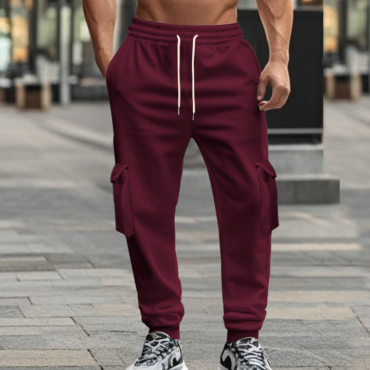Herren Cargo-Jogginghose mit elastischem Bund und praktischen Taschen Aliams