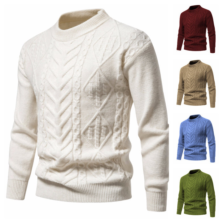 Herren Strickpullover mit strukturiertem Muster Aliams
