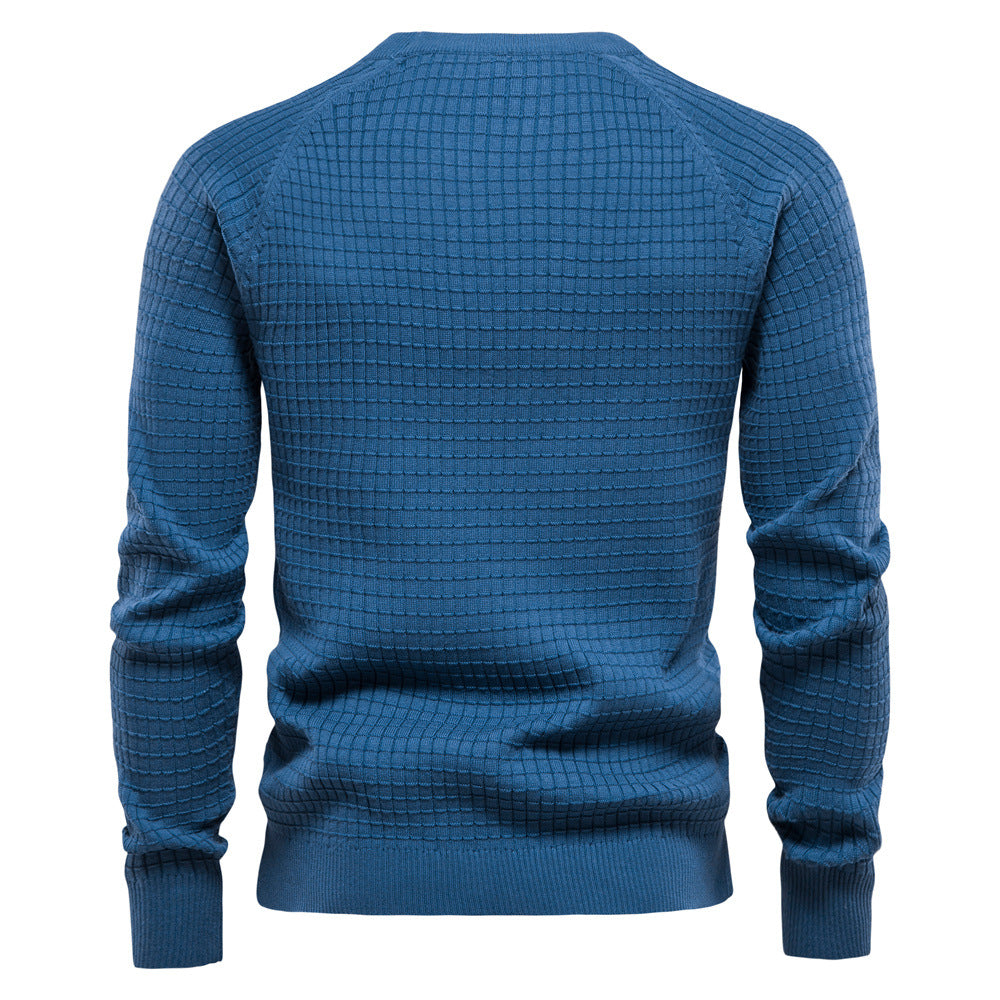 Herren strukturiertes Rundhals Sweatshirt mit modernem Design Aliams