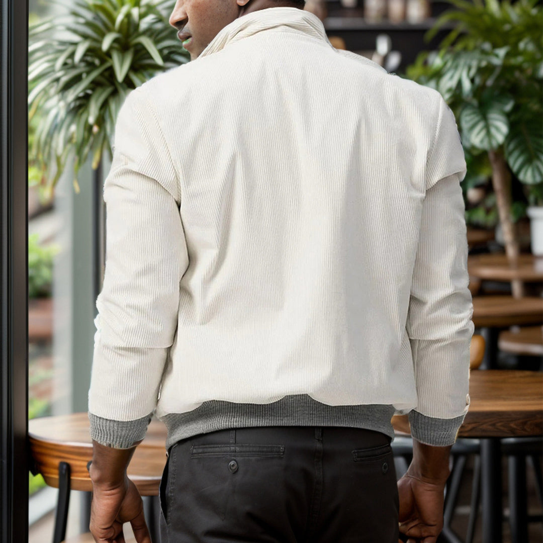 Herren sportliche Cordjacke mit praktischen Taschen und modernem Design Aliams