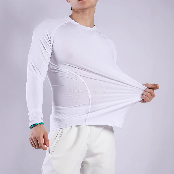 Herren Sport-Langarmshirt aus atmungsaktivem und feuchtigkeitsregulierendem Material Aliams