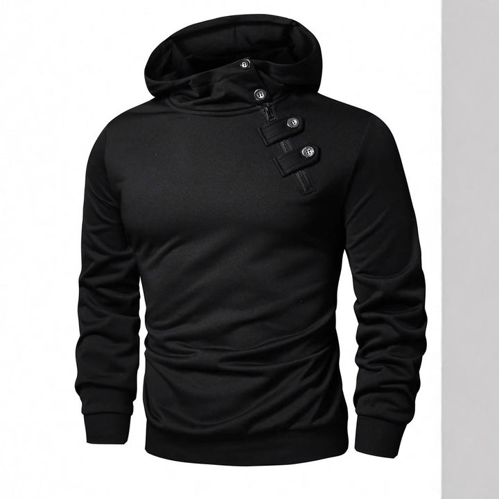Herren Hoodie mit innovativem Kragen und praktischer Taschenlösung Aliams