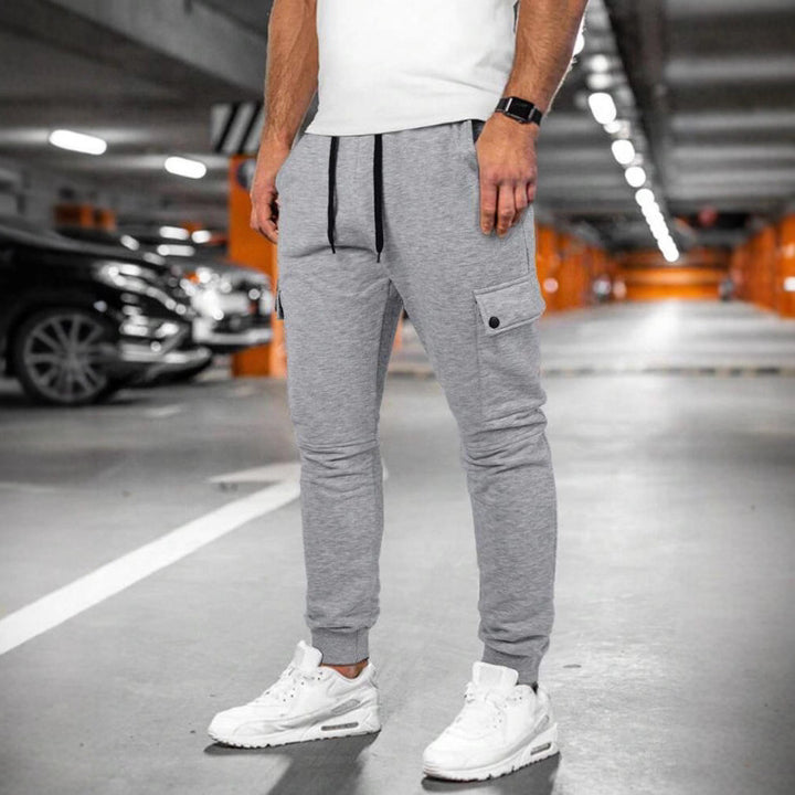 Herren Sportliche Cargo-Joggerhose mit praktischen Seitentaschen Aliams