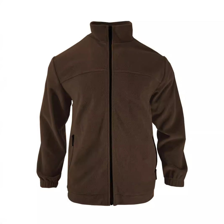 Herren Fleecejacke mit hochschließendem Kragen und praktischen Seitentaschen Aliams