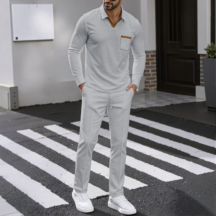 Herren Kombi-Outfit mit Poloshirt und Jogginghose Aliams
