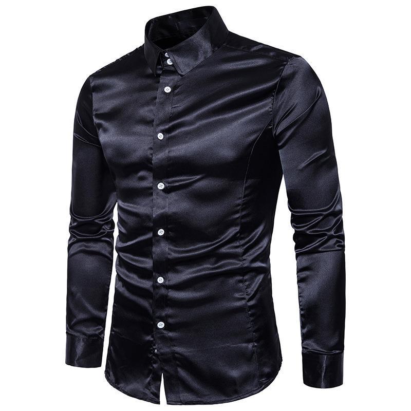 Herren elegantes Businesshemd aus hochwertigem Satin mit perfekter Passform Aliams