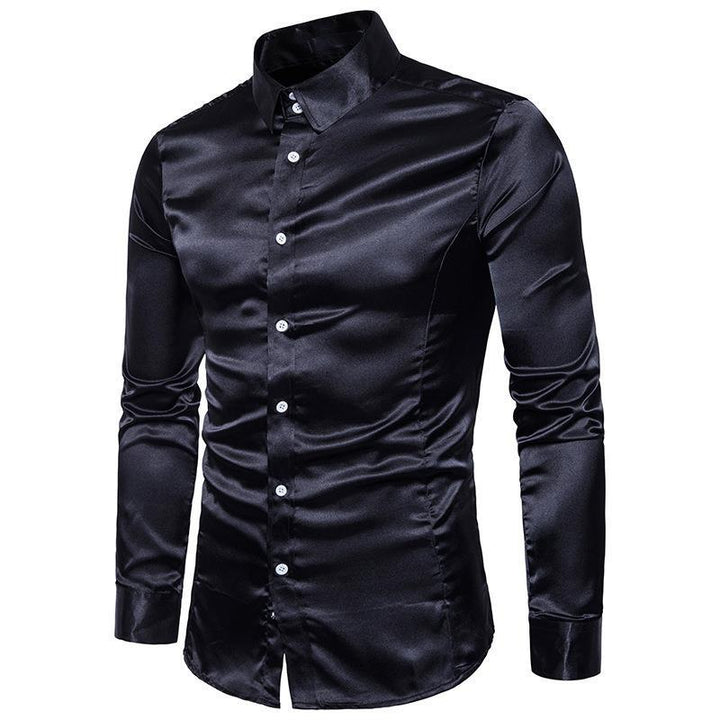 Herren elegantes Businesshemd aus hochwertigem Satin mit perfekter Passform Aliams