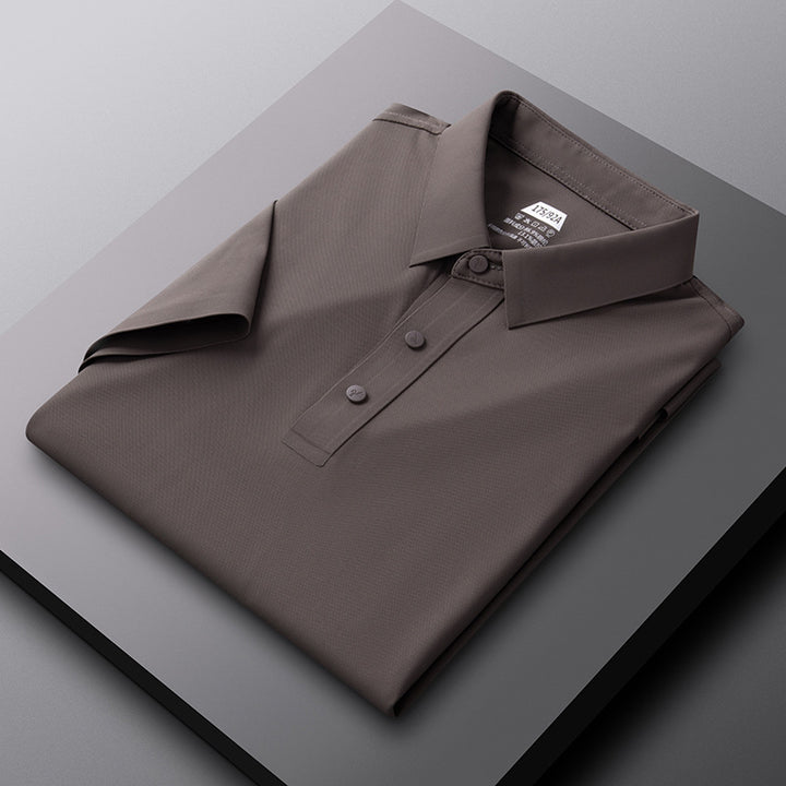 Herren atmungsaktives Poloshirt mit strukturiertem Gewebe Aliams