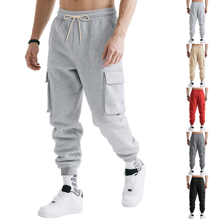 Herren Cargo-Jogginghose mit praktischem Design und atmungsaktiven Materialeigenschaften Aliams