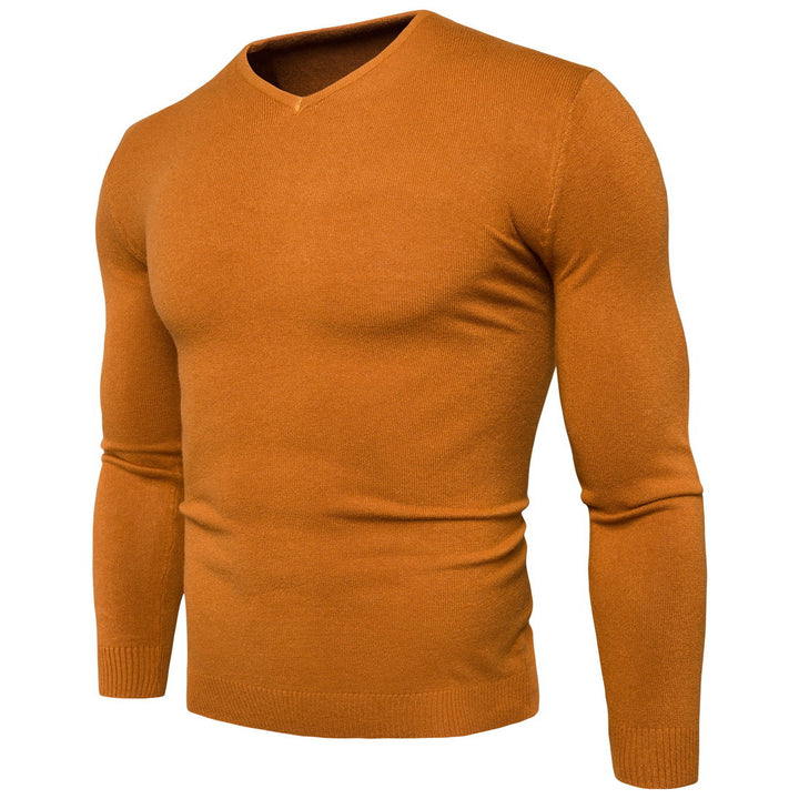 Herren feiner V-Ausschnitt Pullover aus hochwertiger Baumwolle Aliams