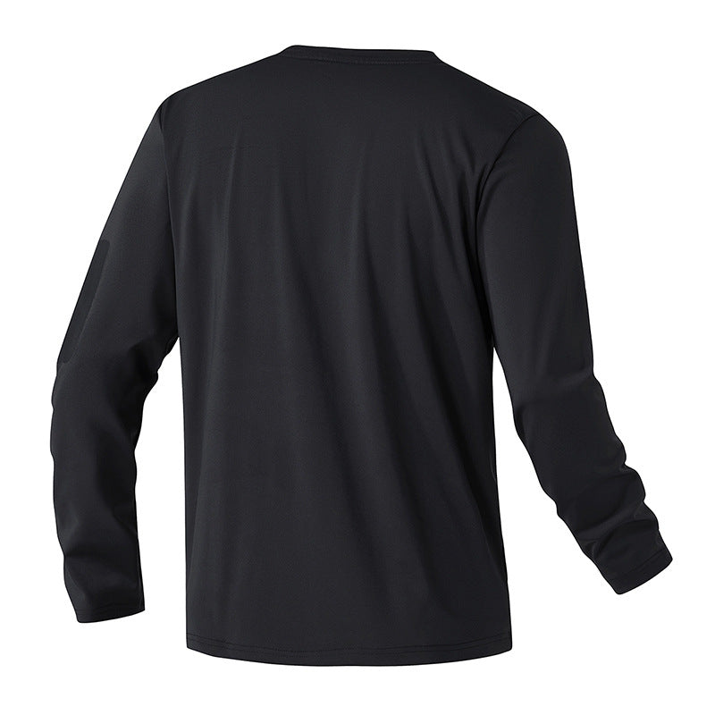 Herren Funktionsshirt mit langem Arm und praktischer Tasche Aliams