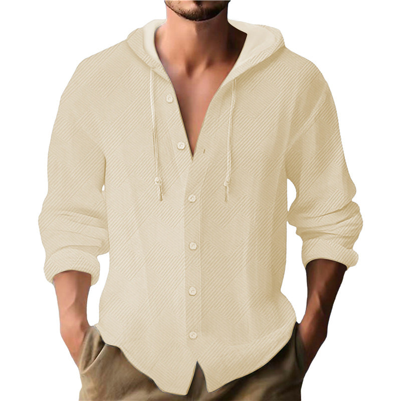 Herren Kapuzenbluse mit strukturiertem Design Aliams