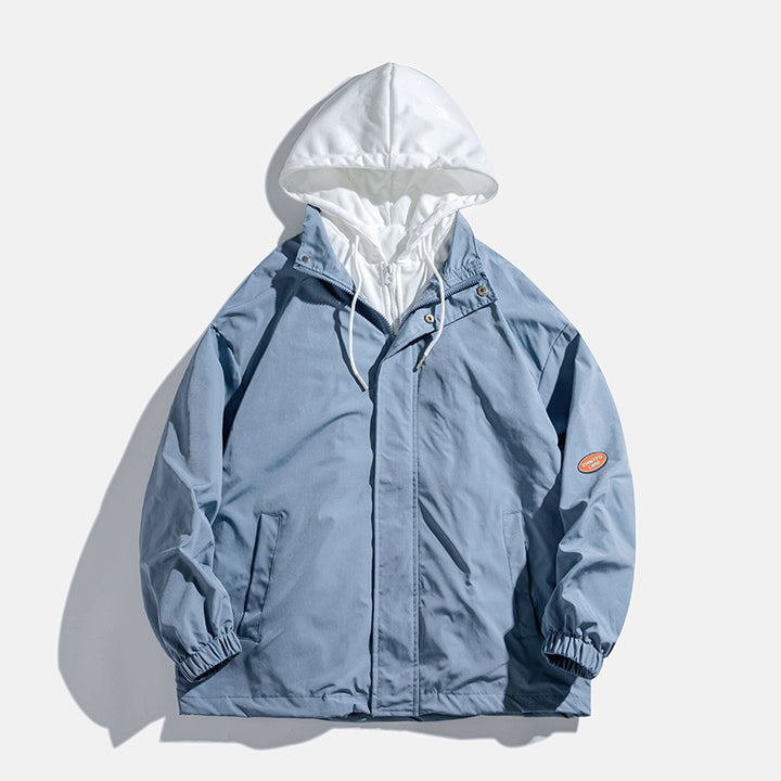 Unisex Übergangsjacke mit Kapuze und atmungsaktivem Innenfutter Aliams