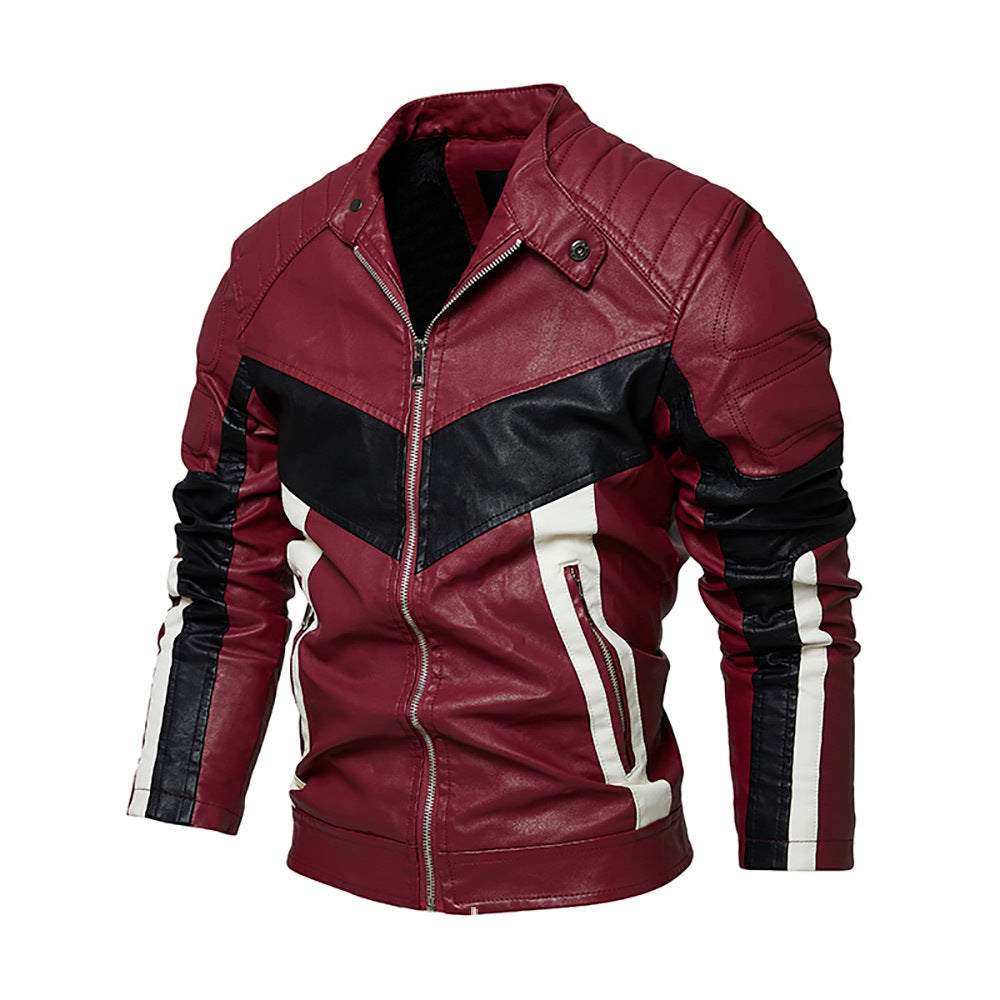 Herren stilvolle Bikerjacke aus hochwertigem Leder Aliams