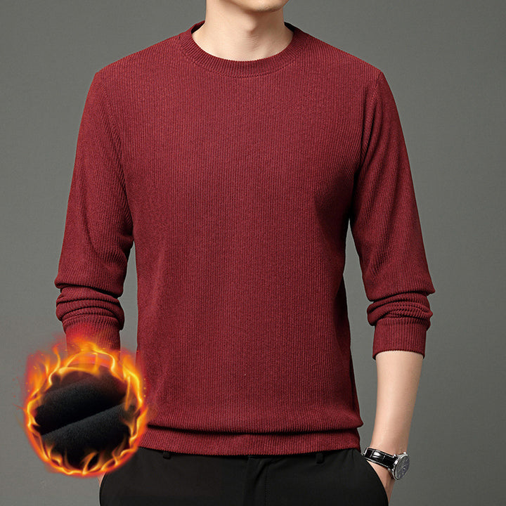 Herren komfortabler und stilvoller Rundhalspullover aus wärmendem Material Aliams