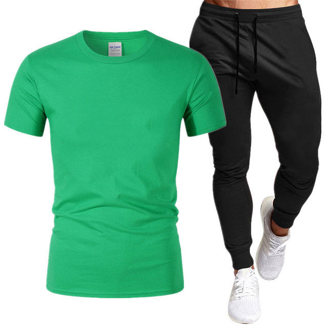 Herren Sportliches T-Shirt und Jogginghose Set Aliams