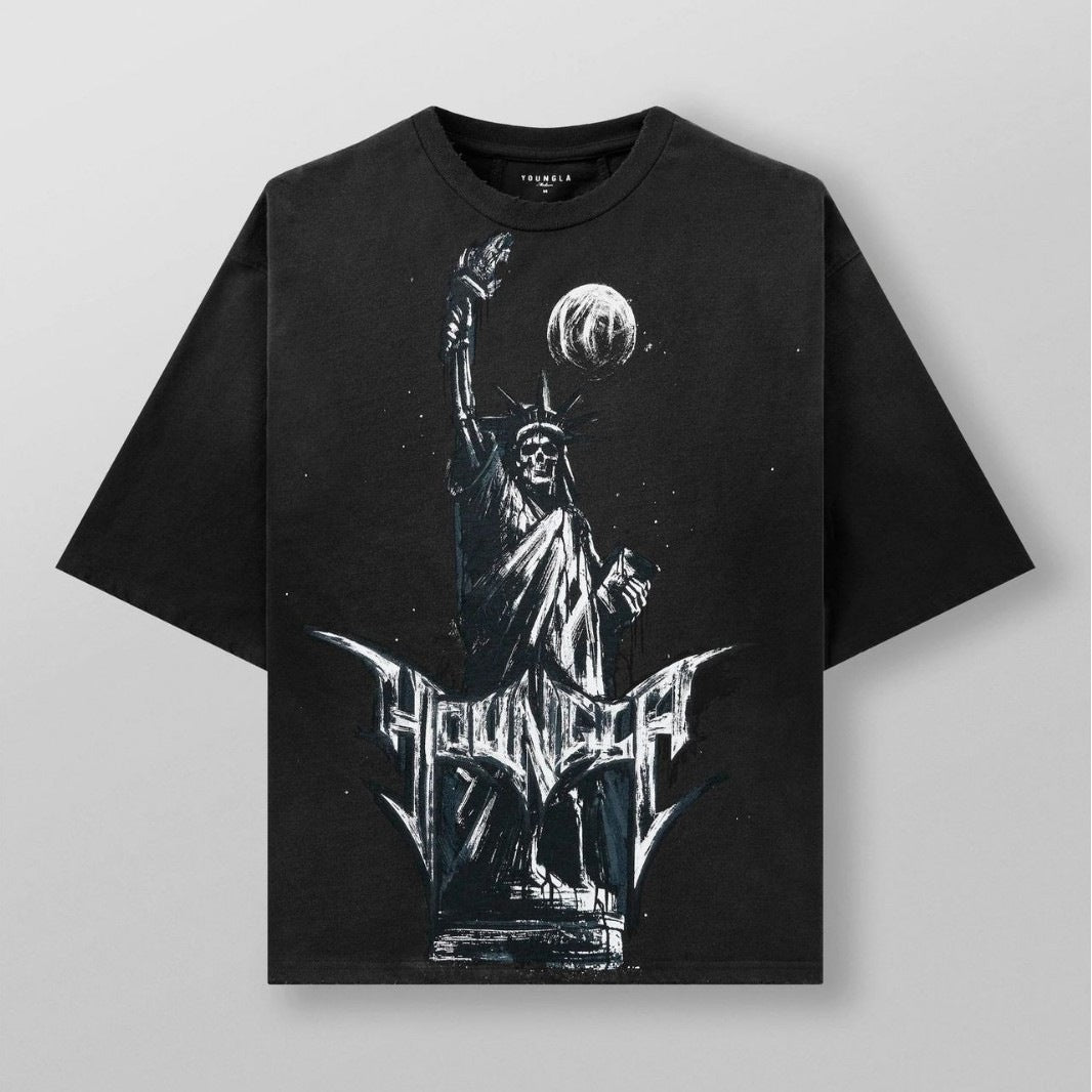 Herren Künstlerische Grafik Übergröße T-Shirt Aliams