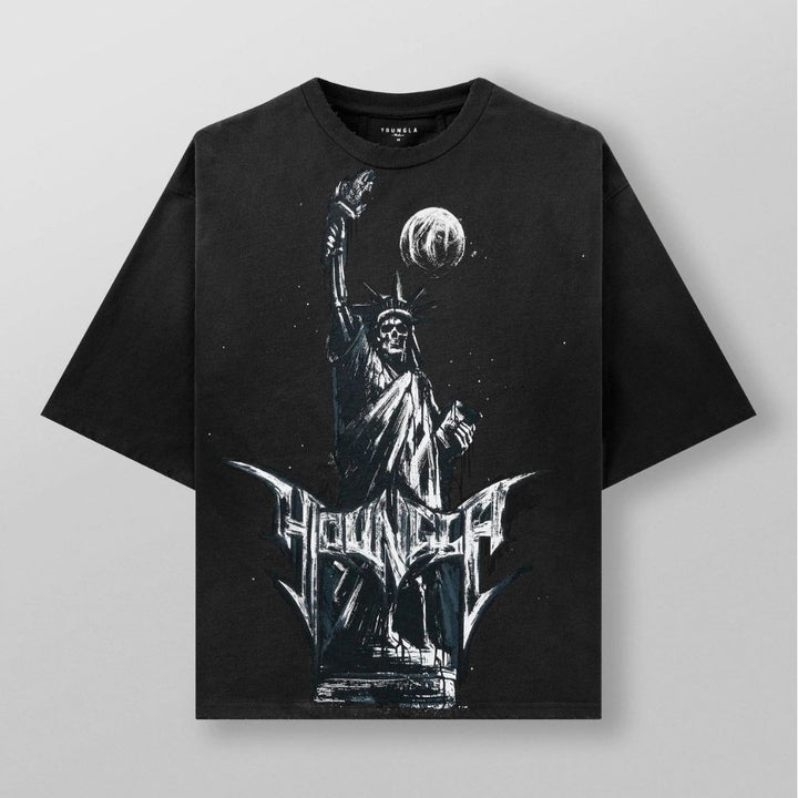 Herren Künstlerische Grafik Übergröße T-Shirt Aliams