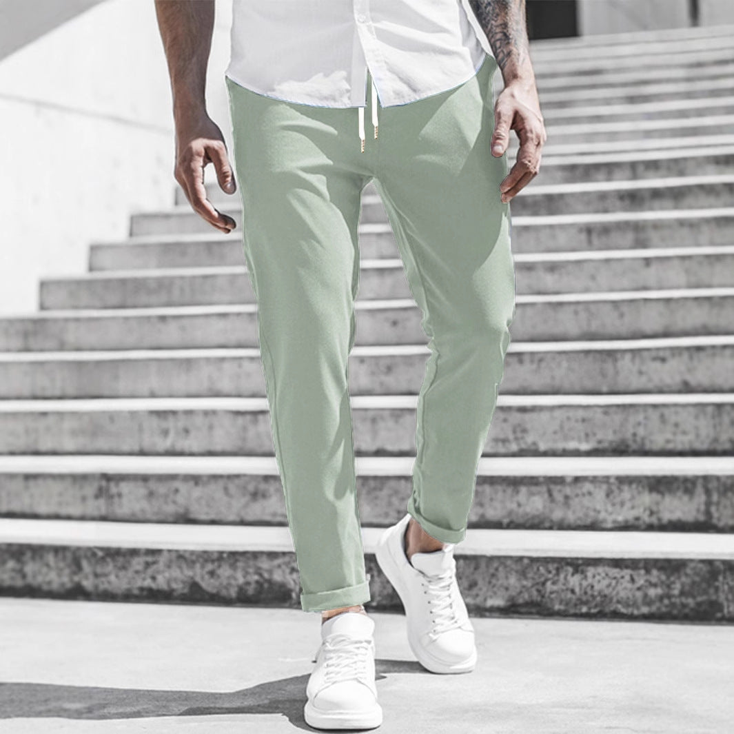 Herren Sportliche Chino-Hose mit flexiblem Bund und modernen Details Aliams