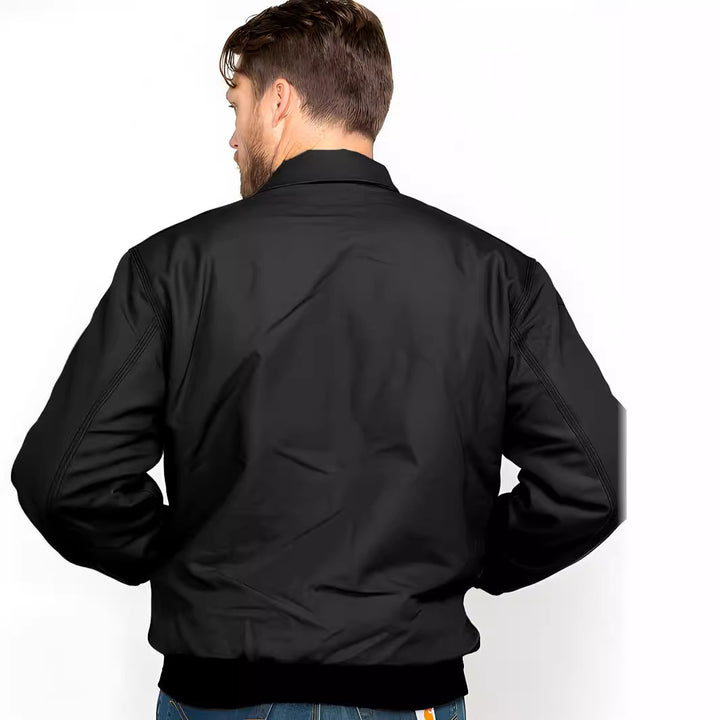 Herren stilvolle Bomberjacke mit praktischen Taschen und elastischem Bund Aliams