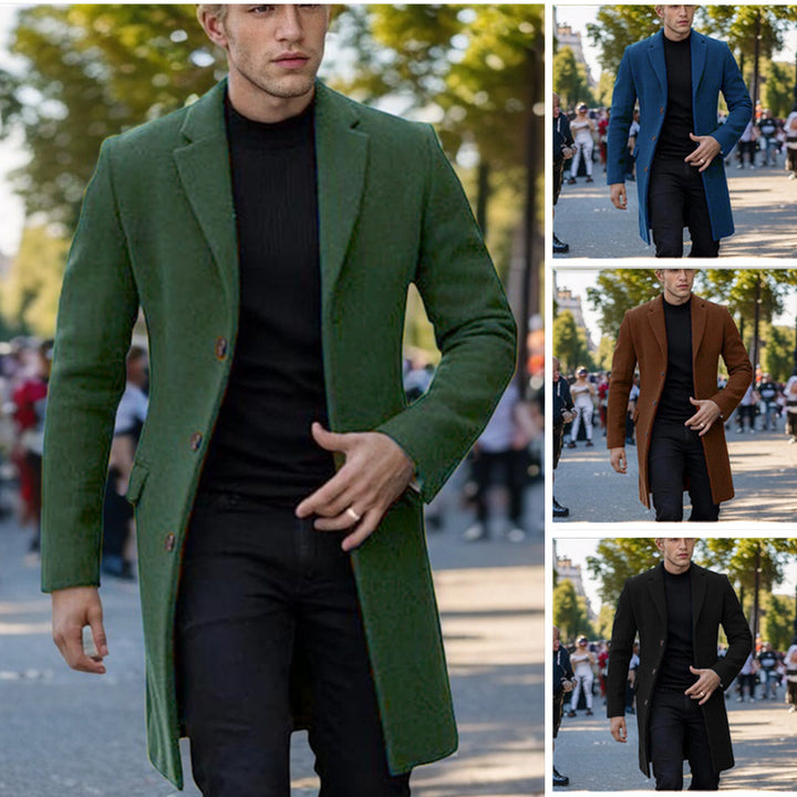 Herren eleganter einfacher Mantel Aliams