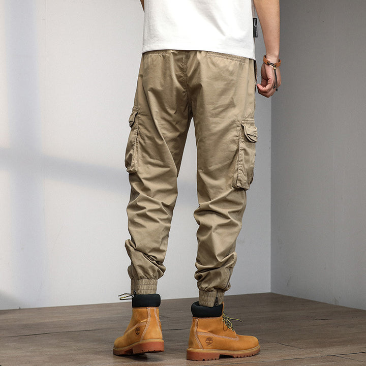 Herren Cargo-Hose mit elastischem Bund und multifunktionalen Taschen Aliams 1758210500