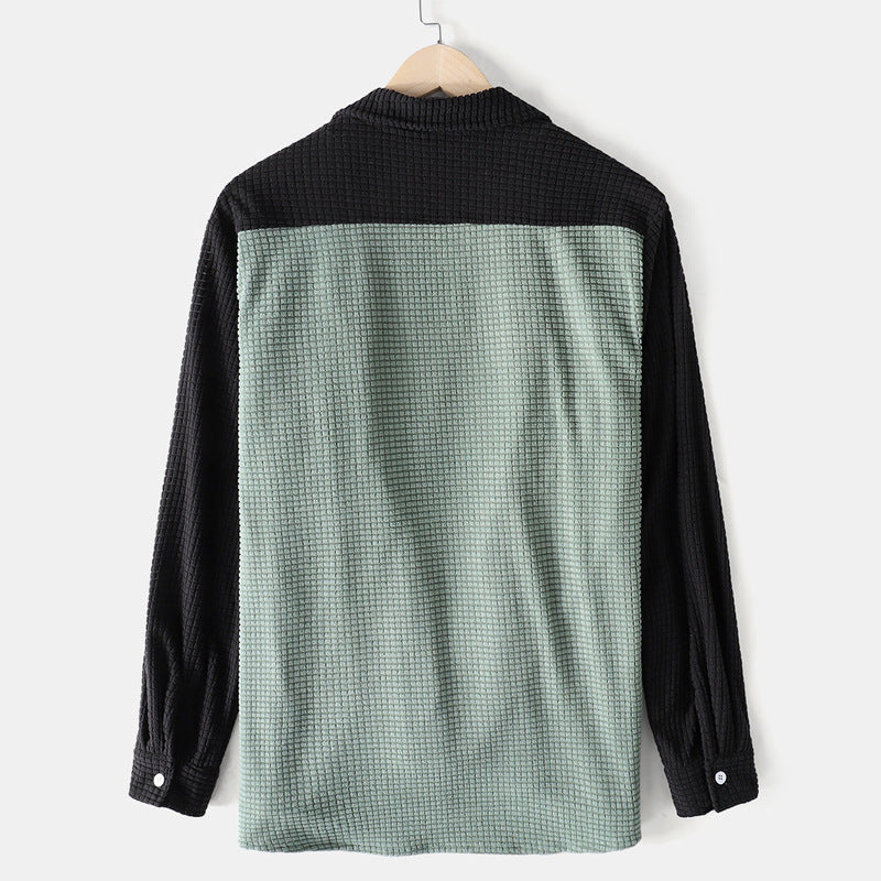 Damen lässiges Waffle-Longsleeve Hemd Aliams